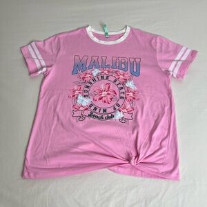 BEYOUTIFUI MALIBU GRAPHIC T SHIRT Sunshine State Of Mind Size XL
